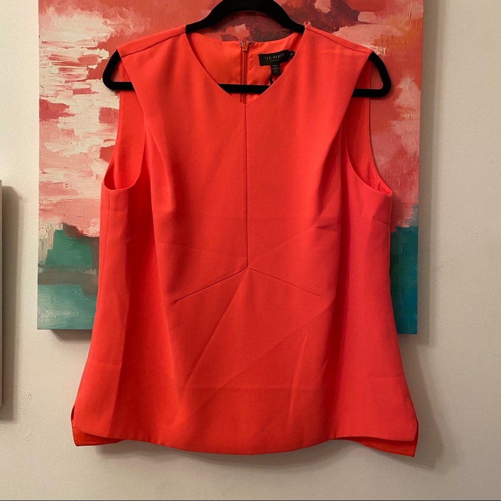 Ted baker NWOT pink sleeveless blouse